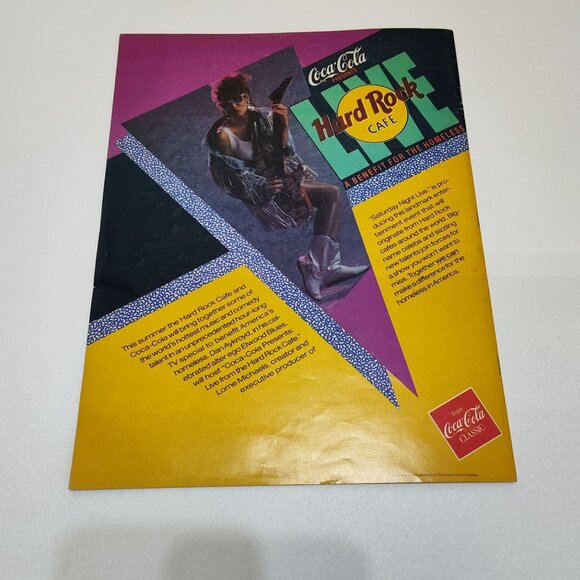 Hard Rock Cafe Magazine Featuring Dan Aykroyd As Elwood Blues 1980s Memorabilia - Picture 8 of 8
